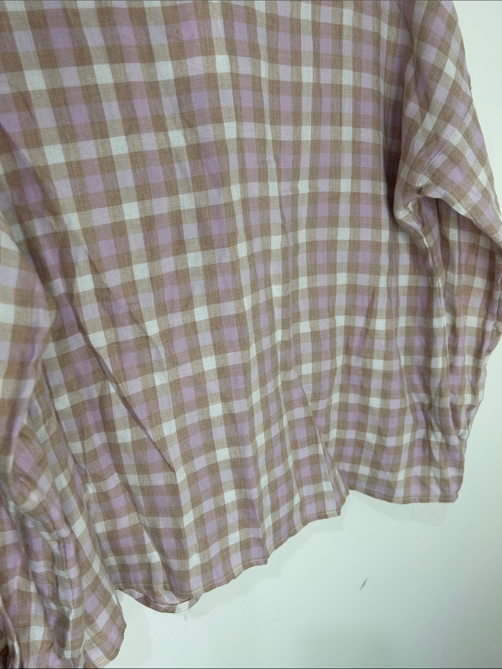 NWT J. JILL Plaid Brushed-Twill Button Front Shirt Size Small - Picture 14 of 16